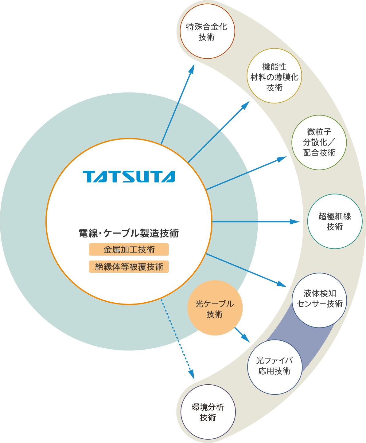 事業分野の図