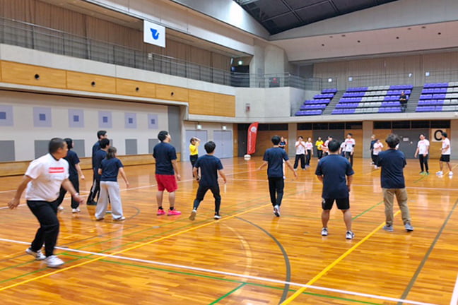 企業対抗運動会の様子